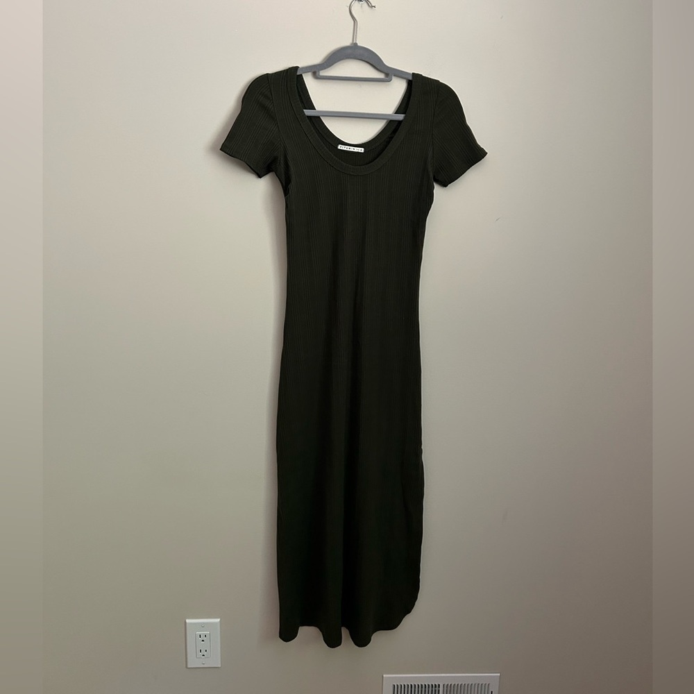 Vitamin A Organic Rib Forest Catalina Tee Dress Size Small